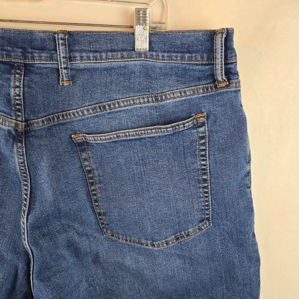 GAP Denim Slim Jeans Mens 40x32 Blue Medium Wash Stretch Casual Classic Fit